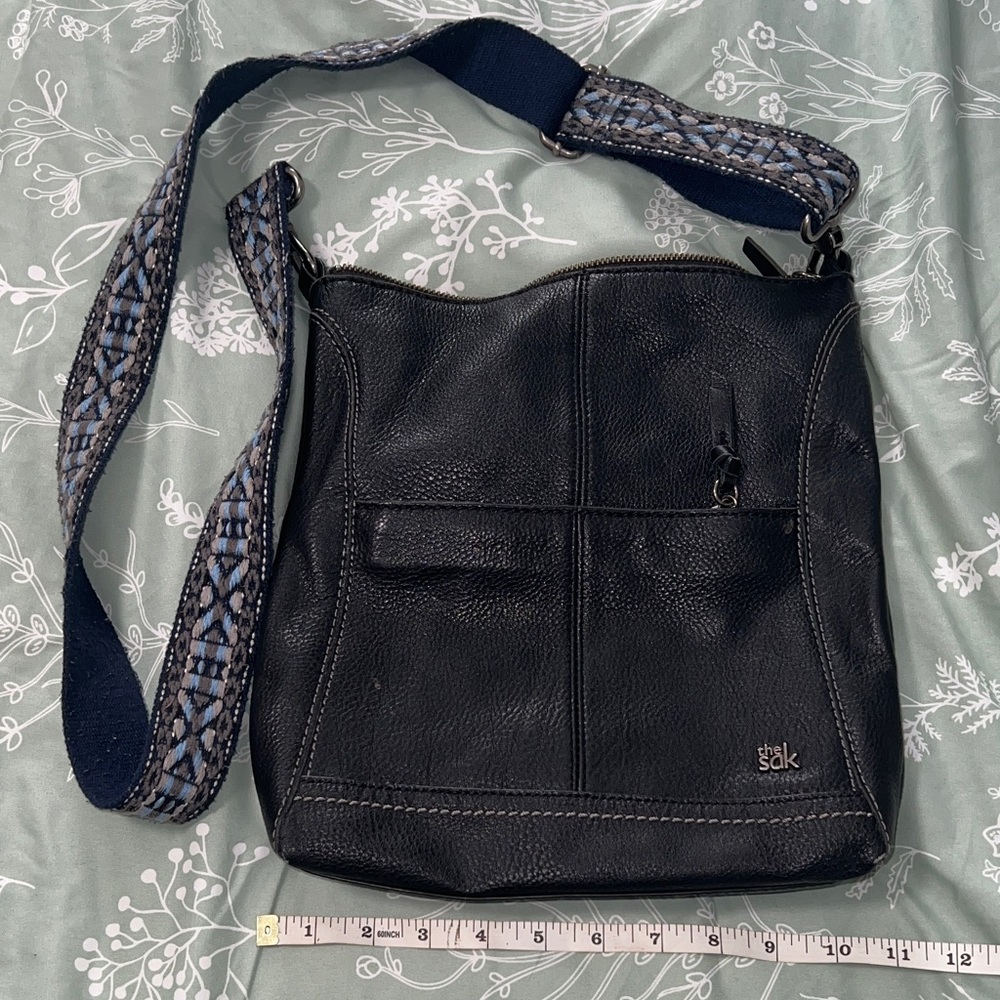 The Sak Leather Bag with Stitch Detail